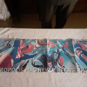 SUPERMAN FAMILY METROPOLIS PROMOTIONAL POSTER BY ALEX ROSS